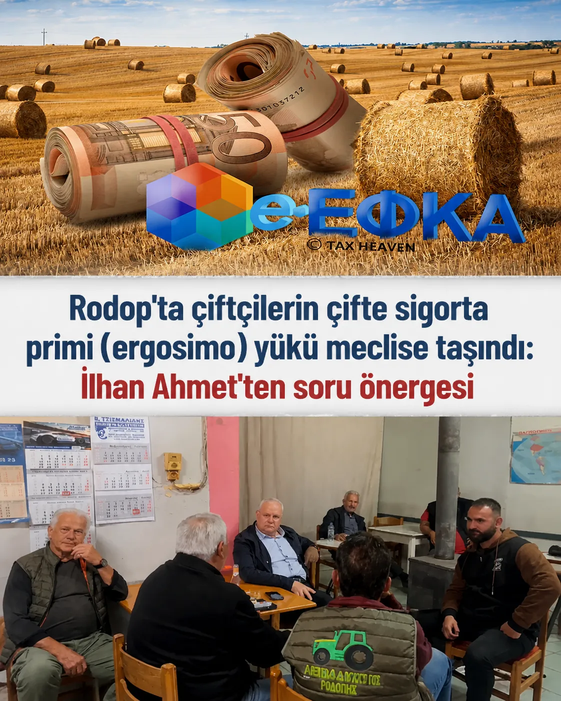 ÇİFTÇİLERİN İŞ PULU (ERGOSİMO) KÜLFETİ MECLİS GÜNDEMİNDE