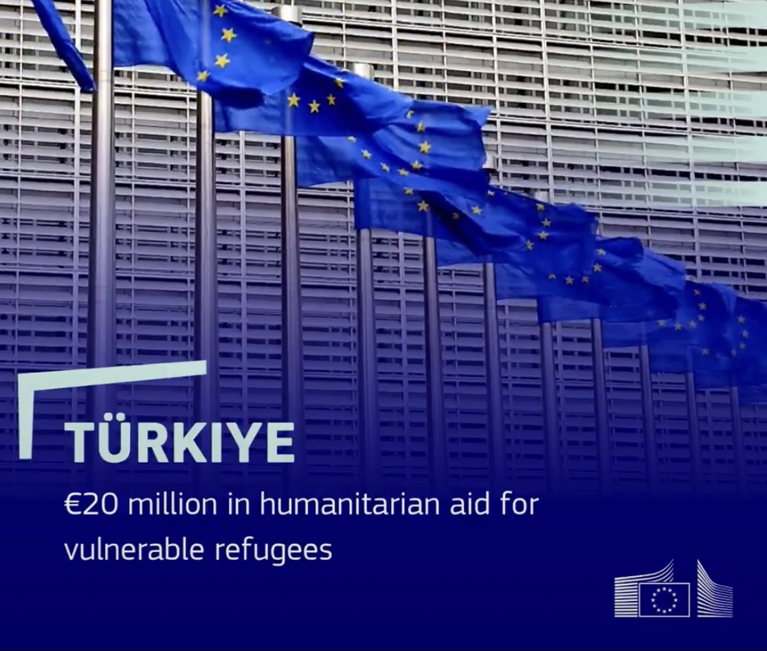 AB’DEN TÜRKİYE’DEKİ MÜLTECİLERE 2026’DA 20 MİLYON EURO İNSANİ YARDIM