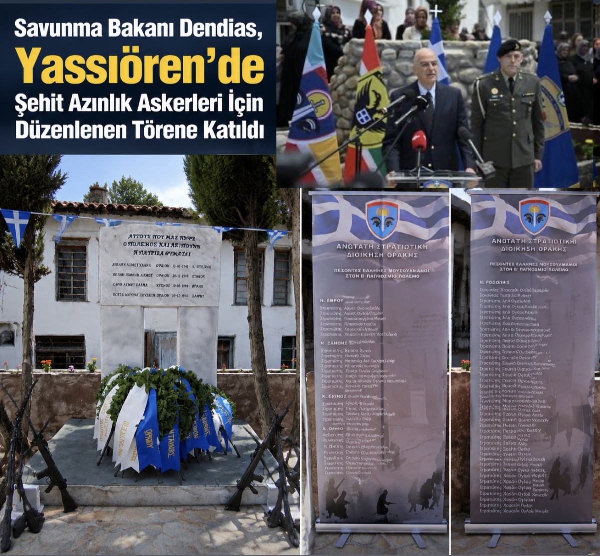 II. DÜNYA SAVAŞI ŞEHİTİ AZINLIK ASKERLERİ ANILDI