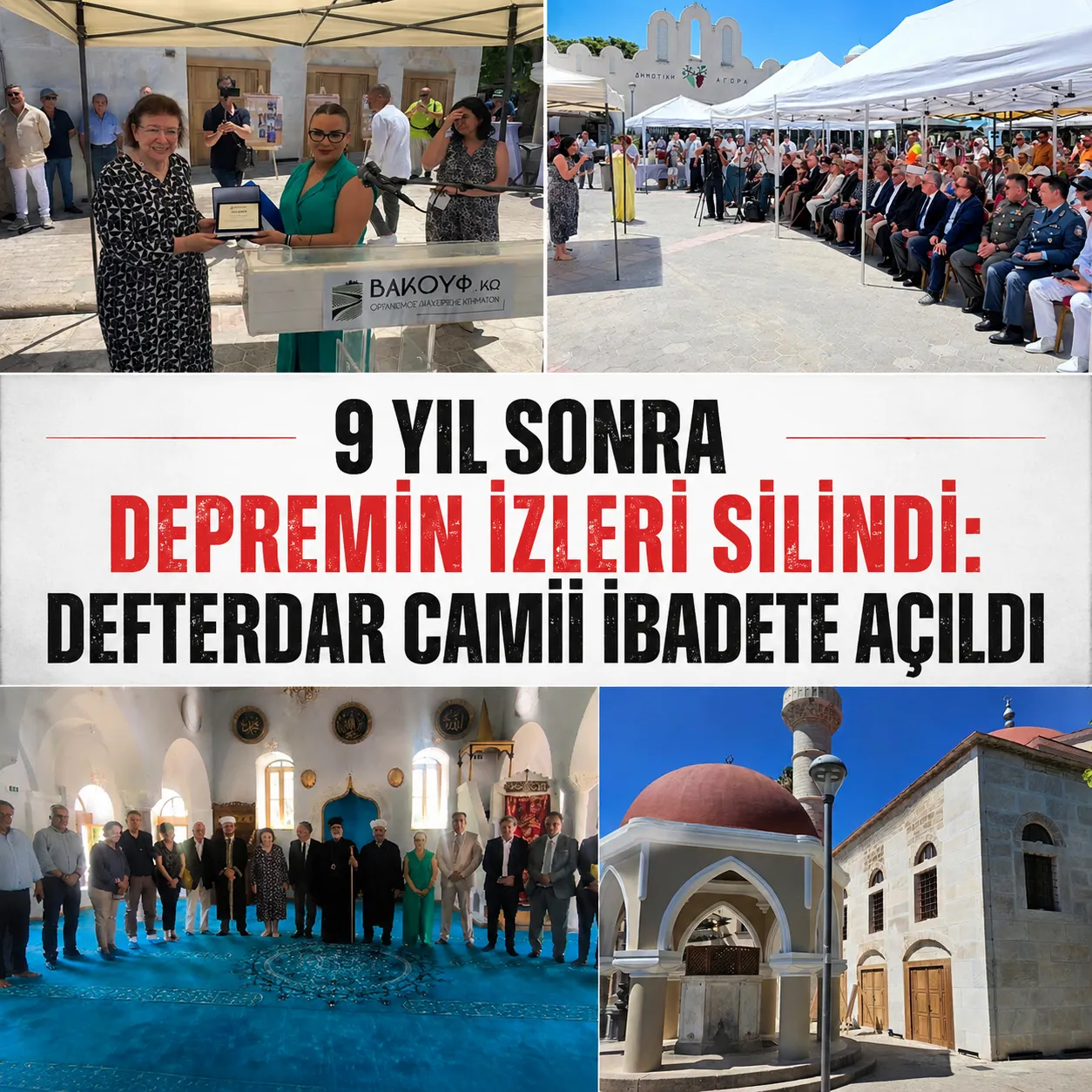 KÜLTÜR BAKANI MENDONİ, İSTANKÖY'DE CAMİ AÇILIŞINA KATILDI