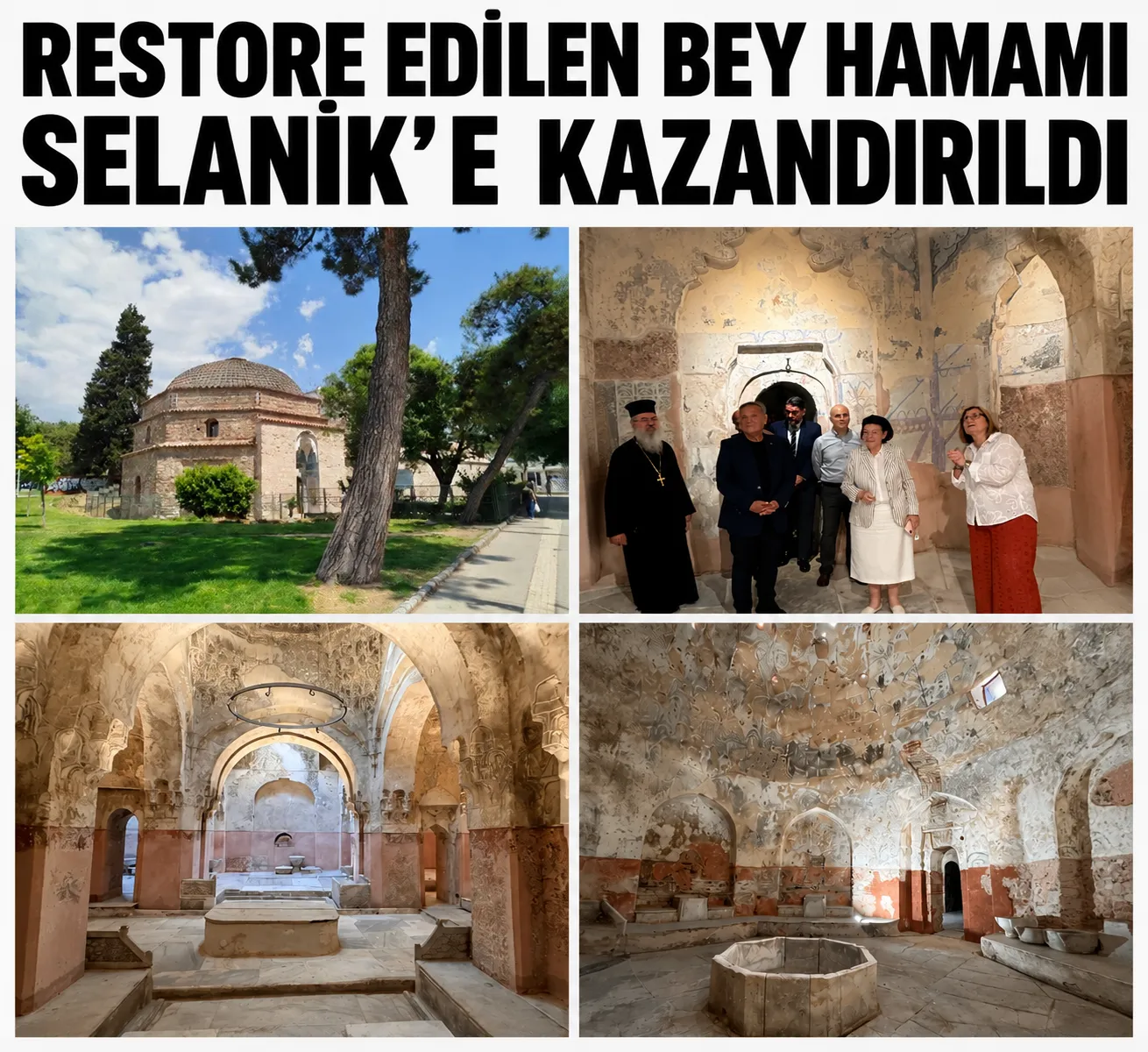 KÜLTÜR BAKANI MENDONİ, BEY HAMAMI'NIN AÇILIŞINI YAPTI