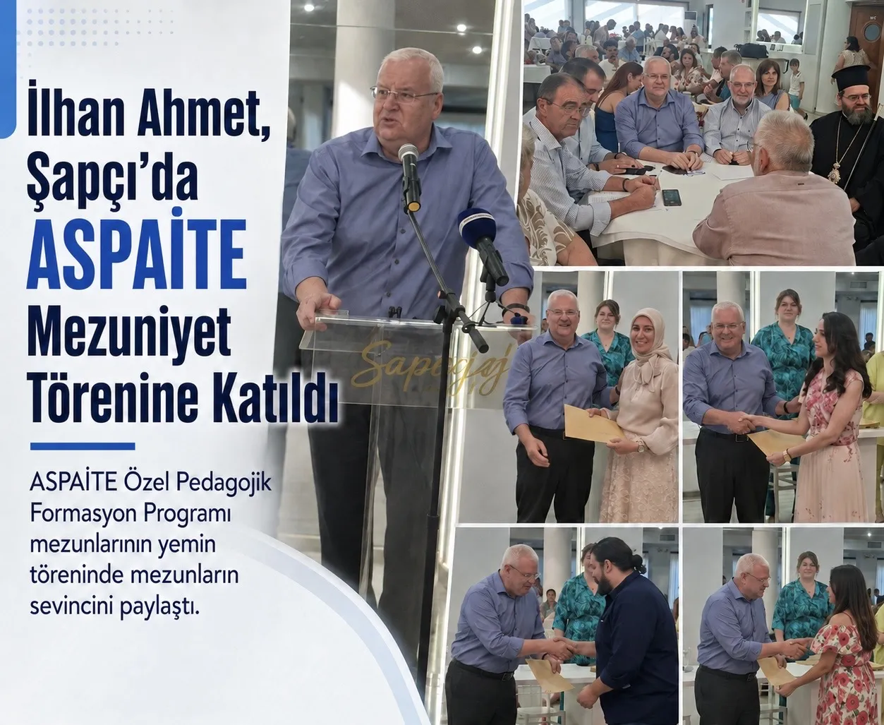 ASPAİTE MEZUNLARI DİPLOMALARINI ALDI