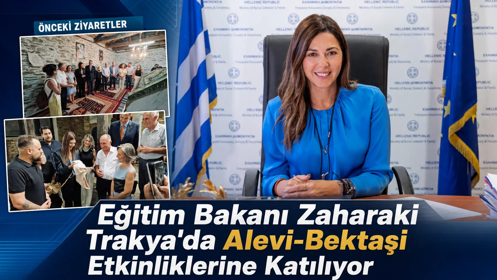 BAKAN ZAHARAKİ TRAKYA'DA ALEVİ BEKTAŞİ TOPLUMU İLE BİR ARAYA GELİYOR